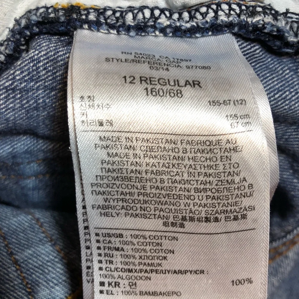 Gap kids original fit jeans